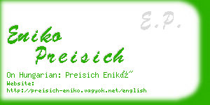 eniko preisich business card